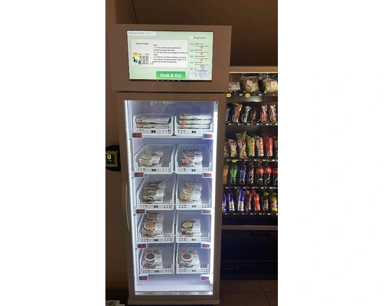 vending machine with screen